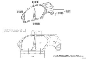 Roof side beam (right outer) 61213-KK020 for Toyota Fortuner