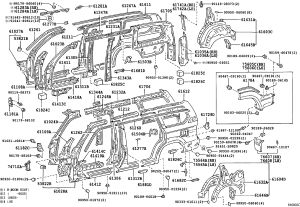 Roof Left Inner Rail Reinforcement 61248-60010 for Toyota Land Cruiser