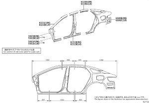 Rear fender (left) 61602-03080 for Toyota BZ3