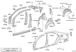 Rear Fender Left 61612-0P020 for Toyota Reiz