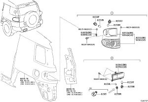 Tail Lamp Assembly Right 81551-35341 for Toyota FJ Cruiser