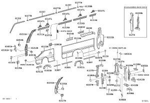 No.2 Side Member Lower Panel 61682-36010 for Toyota Coaster