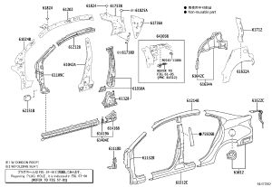 Rear Fender Left 61602-0D220 for Toyota Vios