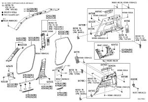 B-Pillar Lining Upper Left 62420-42050 for Toyota RAV4