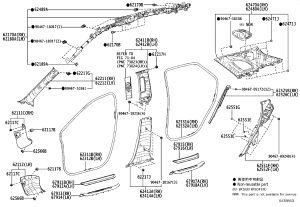 Front Step Trim (Right) 67910-48130 for Lexus RX
