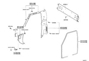 A-Pillar Inner Trim 62211-60260 for Toyota Land Cruiser