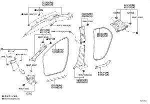 Clip 62217-42050 for Toyota ALPHARD