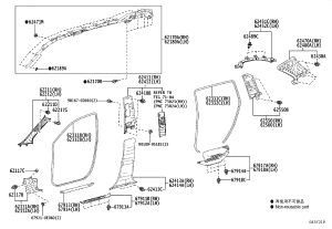 Front Door Weatherstrip Right 62311-0E060 for Toyota Highlander