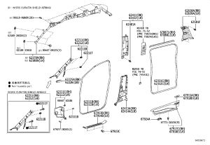 Rear Door Body Sealing Strip 67871-28060 for Toyota Previa