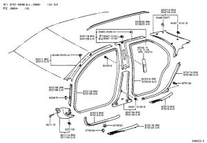 B-Pillar Lining Upper Left 62420-33090 for Toyota Camry