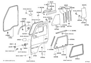 Back door opening check pin 68617-50010 for Toyota Coaster