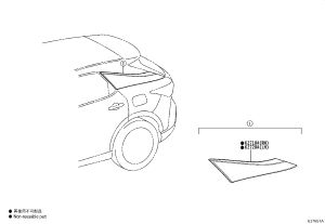 Rear Side Wall Glass Right 62710-48490 for Lexus RX