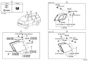 Glass Nut 90179-06260 for Toyota Sienna, Previa & RAV4