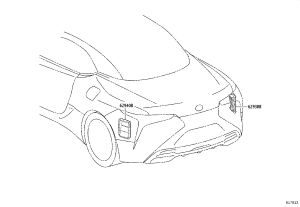 Rear Bumper Air Outlet 62940-16060 for Toyota C-HR