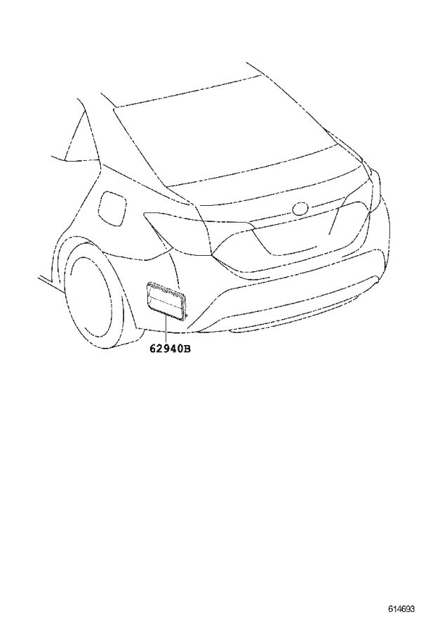 Rear Bumper Air Vent (Left) 62940-AA030 for Toyota Avalon