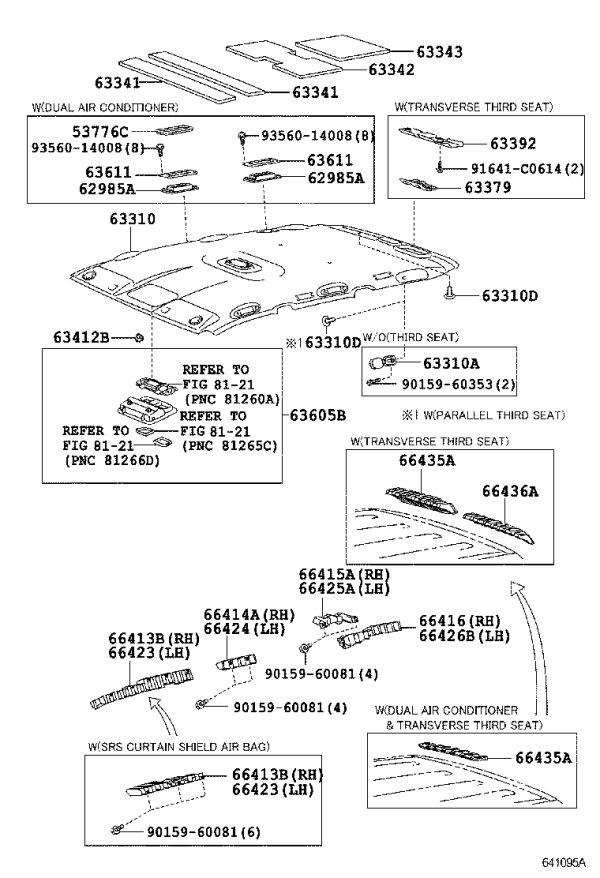 Roof Console 63670-60070A0 for Toyota Land Cruiser Prado