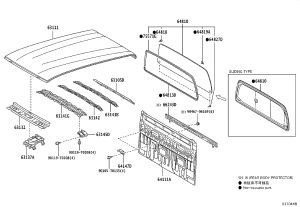 Outer Roof Panel 63111-KK010 for Toyota Hilux