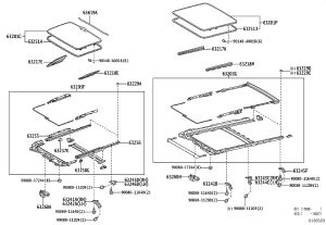 Sunroof Glass 63201-08021 for Toyota Sienna