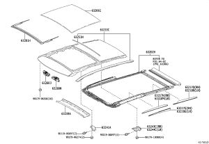 Sliding Roof Longitudinal Beam Sub-Assembly 63202-48140-C0 for Lexus RX SERIES