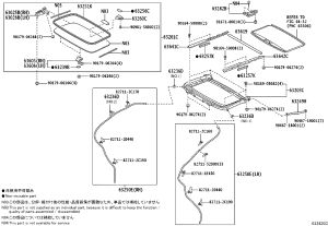 Sunroof Drain Hose Right 63250-58030 for Toyota Alphard