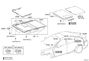 Sunroof Glass Sealing Strip 63251-53061 for Lexus IS