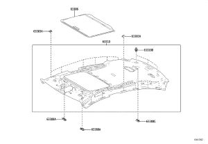 Sunshade for skylight 63306-3380E for Lexus ES350