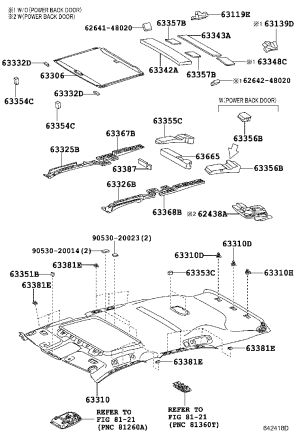 Sunroof Sunshade 63306-48140-A0 for Lexus RX