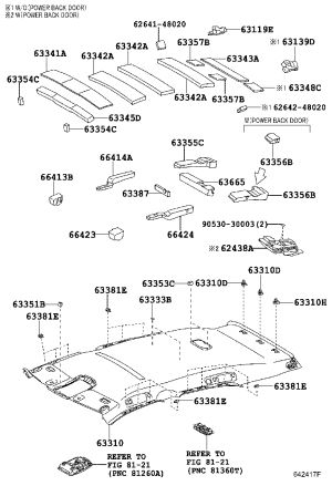 Roof Lining 63310-48450B1 for Lexus RX270