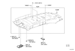 Roof Lining 63310-48620-B0 for Lexus RX450HL