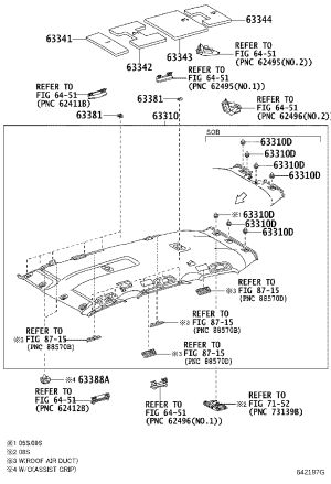 Headliner 63310-60G90-A0 for Toyota Land Cruiser