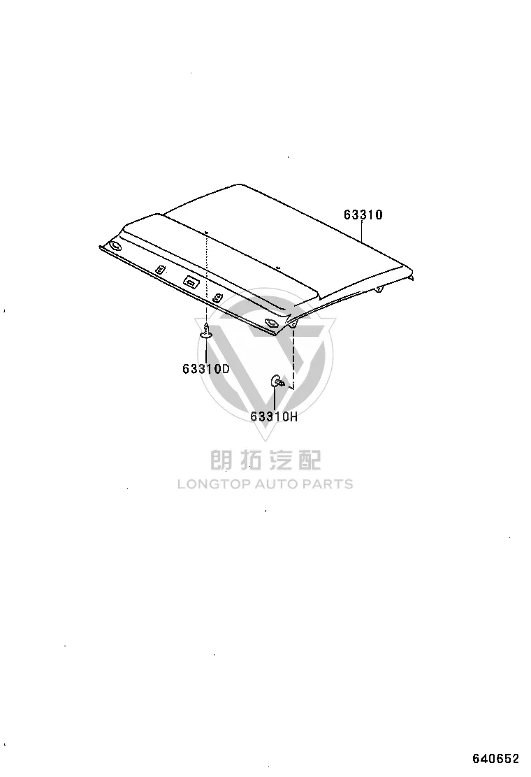Roof lining 63310-60Q20 for Toyota Land Cruiser