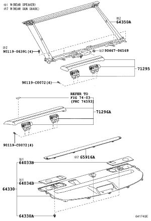 Rear Sill Trim Panel Speaker Cover 64033-22140A0 for Toyota Reiz