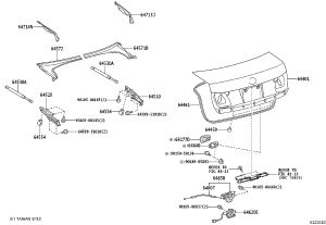 Tailgate Weatherstrip 64461-30340 for Lexus GS