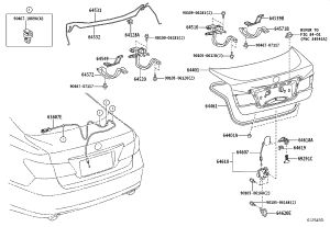 Trunk Lock Control Cable Clip 64618-53010 for Lexus ES240