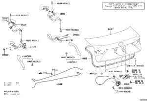 Tailgate Lock 64620-30130 for Toyota Crown