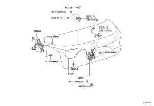 Tailgate Lock Assembly 64650-50100 for Lexus LS500