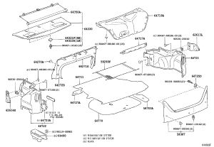 Front Trunk Trim Panel 64717-33050 for Toyota Camry