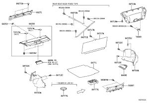 Trunk Trim Panel (Rear) 58387-02311 for Toyota Levin