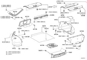 Rear Wall Trim Panel 58387-06220 for Toyota Camry