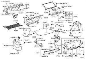 Suitcase 1 Decorative Hook 64725-50140 for Lexus LS460