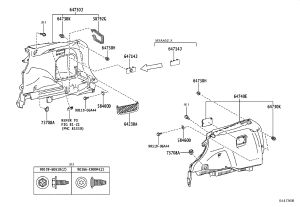 Floor Left Trim Panel Assembly 64740-0R171 for Toyota RAV4