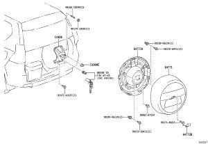 Spare tire cover 64771-0G010 for Toyota Land Cruiser Prado