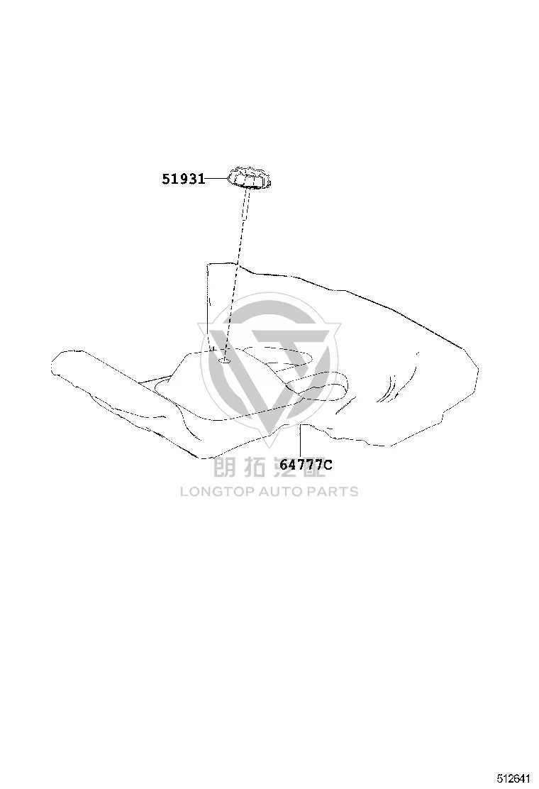 Spare wheel cushion 64777-0R050 for Toyota RAV4