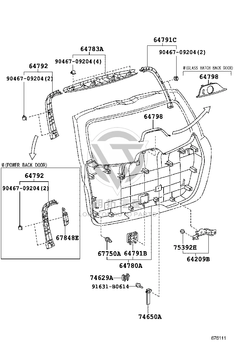 Outer Guard Fixings 75392-35210 for Toyota FJ Cruiser