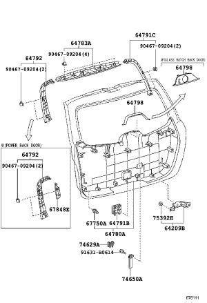 Outer Guard Fixings 75392-35210 for Toyota FJ Cruiser