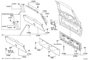 Interior Panel (Upper Left) 67938-60091 for Toyota Land Cruiser