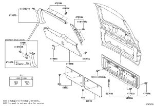 Lower Interior Trim Panel 64780-60331C0 for Lexus LX570