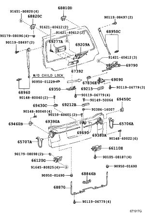 Bolt 90159-60601 for Toyota Land Cruiser