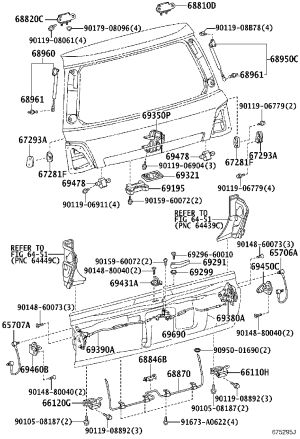 Tailgate Strut Left 68960-0WD81 for Toyota Land Cruiser