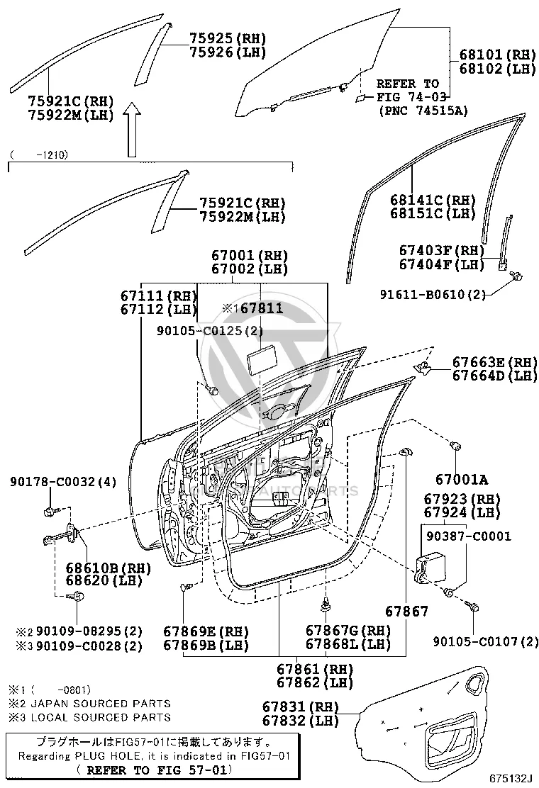 Front Door Shell Left 67002-02290 for Toyota Corolla